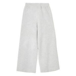 Pantalon en toile uni, pantalon de bureau, haute qualité, uni, taille longue, anti-froissement, élégant, jambe mi-large, pantalon décontracté pour femmes, 100% - Product Image 4