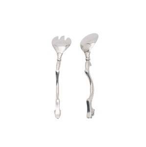 Meilleur prix Couverts En Métal Salade Service Ensemble Poignée 10ml Capacité Miroir Polonais pour Mariages Restaurants-Mariage Fourchette Cuillère Ensemble - Product Image 4