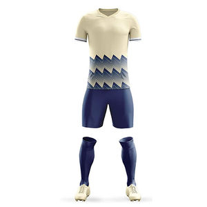 Nouvelle équipe de football bleue unie pour hommes, vêtements bon marché, prix sur mesure, manches courtes, nouveaux uniformes de football respirants pour hommes - Product Image 5