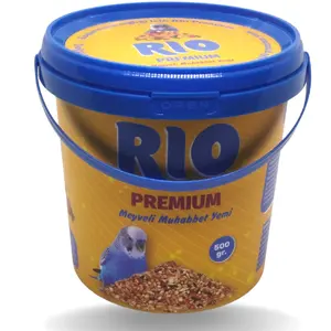 Plastik eimer 1 Liter mit Deckel IML Custom Printed Bucket in Lebensmittel qualität mit Griff für Pet Food Yogurt Ice Cream Packaging