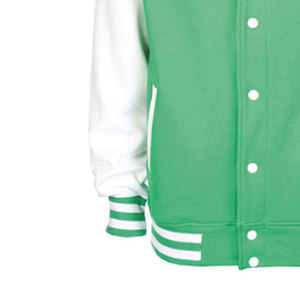 Chaquetas universitarias clásicas de lana para hombre con chaquetas universitarias con ribete acanalado a rayas adecuadas para ropa universitaria e informal - Product Image 4
