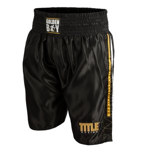 Short de boxe classique OEM pour homme-Short d'entraînement personnalisé en satin et maille - Product Image 3