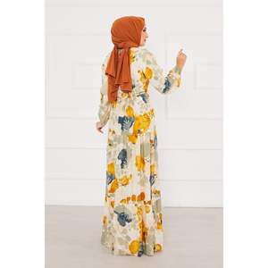 ชุดเดรสเรียบง่ายลายดอกไม้มิ้นท์ชุดเดรสเอ็มไพร์ยาวถึงพื้นสไตล์โบฮีเมียนที่ยั่งยืนสำหรับใส่ทำงานผู้หญิงทางการงานปาร์ตี้ XS - Product Image 4