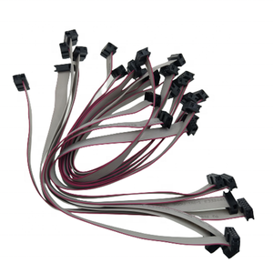 Cable plano flexible FFC de 15 cm de largo con conector JST SM de 10 pines (2x5) y paso de 2 mm, suministro directo de fábrica. - Product Image 1