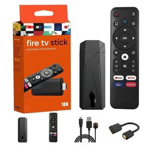 ใหม่สำหรับทีวีสติ๊ก 4K 4K Max โปรเซสเซอร์ดูอัลคอร์ เครื่องเล่นสื่อสตรีมมิ่งความเร็วสูง รีโมทสั่งงานด้วยเสียง Alexa (พร้อมปุ่มควบคุมทีวี) - Product Image 1