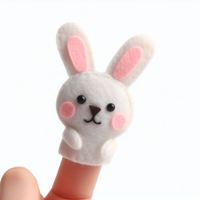 Marionnettes à doigts en feutre écologiques faites à la main, personnalisables en plastique/PVC, jouets uniques et imaginatifs pour théâtre de marionnettes pour enfants