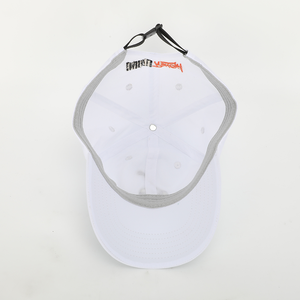 Casquette de baseball sportive à séchage rapide blanche à 6 panneaux de haute qualité personnalisée OEM, logo brodé, casquette de golf pour papa - Product Image 6