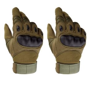 Guantes tácticos de cuero para todo tipo de clima, guantes de carreras de motos, tela de malla ventilada, protección de nudillos duros, dedos de pantalla táctil para exteriores - Product Image 5