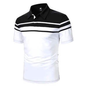 Men's Casual for <b>Polo</b> Shirt Solid Color Breathable with Custom Logo New Design Printed Anti-Pilling Feature Wholesale - Product Image 2