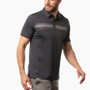 เสื้อโปโลผ้าฝ้ายโพลีเอสเตอร์สำหรับผู้ชายเสื้อคอปกสีแบบถักแขนสั้นแบบกำหนดเอง - Product Image 4