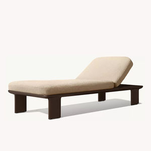 ชุดเฟอร์นิเจอร์กลางแจ้งอลูมิเนียมแบบพกพาที่ทันสมัยเก้าอี้อาบแดดเก้าอี้นอนกลางวันสำหรับโรงแรมสวนวิลล่าลานโลหะทนทาน - Product Image 3