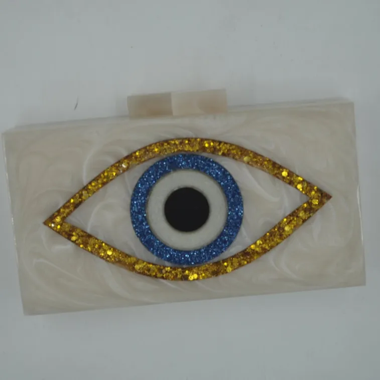 Pochette da donna Premium Evil Eye In colori attraenti e Design moderno e solido di Tradnary