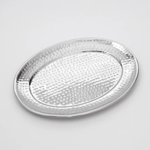 Bandeja de servicio de textura de diseño elegante con bandeja de forma rectangular con acabado de cobre para utensilios de cocina para el hogar y el hotel para servir bebidas - Product Image 4