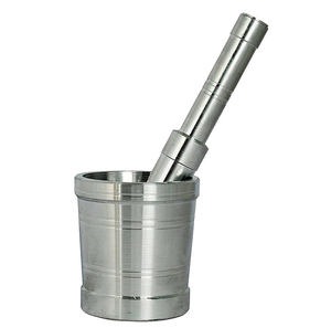 ครกและสากอลูมิเนียมคุณภาพสูงสำหรับบดเครื่องเทศเครื่องเทศรูปทรงโค้งมนชุดครกสำหรับตกแต่งสไตล์ที่เป็นเอกลักษณ์ - Product Image 1