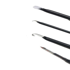 Manual Laparoscopic Instrument L-Shaped Laparoscope Hook Scraper Electrode Needle Blade Surgical Basis Instrument Steel 5*330mm - Product Image 5