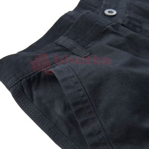 Premium Men's <b>Cargo</b> Shorts Solid Pattern Lightweight 100% Cotton Fabric with Zipper for Casual Outdoor Activities - Product Image 3