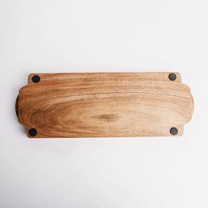 Plato para servir de madera de diseño Rectangular hecho a mano, vajilla de mesa, cocina, restaurante, Hotel - Product Image 3