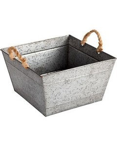 Maceta de metal con acabado galvanizado, decoración de suelo, decoración del hogar, decoración de jardín, decoración múltiple, logotipo personalizado hecho a mano, paquete personalizado - Product Image 5