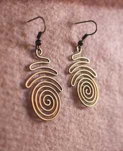 Multiple Pieces Best Quality Women <b>Statement</b> Earrings Elegant Gold Plated Brass Lacquered Hammered Dangle Earrings Hook Jewelry - Product Image 6