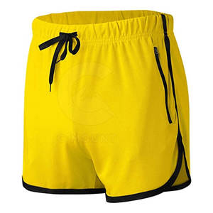 กางเกงขาสั้นเล่นยิมสีล้วนเป็นมิตรต่อสิ่งแวดล้อมสไตล์ลำลองผลิตในปากีสถาน - Product Image 4