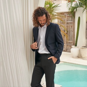 Poncho Homme Premium BEAM Coupe Ajustée Tricoté Épais 2 Boutons Imperméable Séchage Rapide Respirant Écologique Mélange Rayonne Polyester - Product Image 5