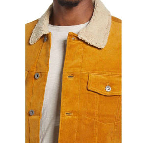 แจ็กเก็ตผ้ายีนส์เข้ารูปสำหรับผู้ชายผ้าฝ้ายทนทานเหมาะสำหรับสวมใส่ในชีวิตประจำวันการผจญภัยกลางแจ้งในฤดูหนาว - Product Image 4