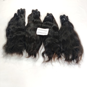 Extensiones de cabello humano indio sin procesar de color brillante natural al por mayor - Product Image 2
