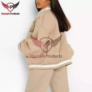 Femmes Vintage Sport Style À Manches Longues Racing Veste Nouveau Design Coton Bomber Baseball Manteau Broderie Respirant Imprimé - Product Image 4