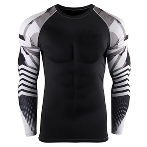 Camiseta de Compresión de Manga Larga para Hombre, Transpirable, Ecológica, de Secado Rápido, Ropa de Gimnasio de Alta Calidad - Product Image 2