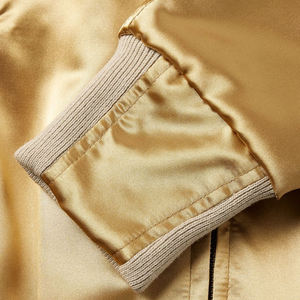 Chaqueta de bombardero cortavientos de entrenamiento de trabajo para hombres de alta calidad, diseño personalizable, cuello levantado para uso en invierno, venta al por mayor de fábrica - Product Image 4