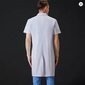 Blouse de laboratoire personnalisable à manches courtes pour hommes et femmes uniformes hospitaliers de longueur régulière avec logo - Product Image 6