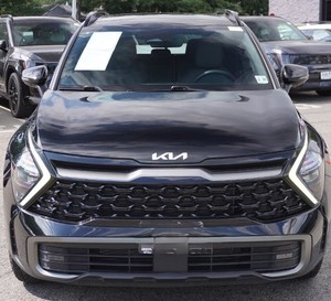 Bleu étincelant 2024 Kia Sportage X-Pro AWD utilisé avec jantes en alliage sièges en cuir système de navigation démarrage à distance toit ouvrant - Product Image 1