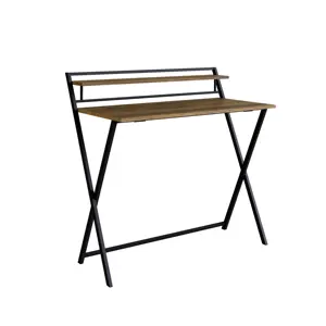 Modern Style Working Desk INDUSTRIAL Folding Table Commercial Furniture Home Office Particleboard Tubular Steel Brazil Design