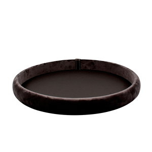 Plateau En Bois Avec Cuir Noir Monté Maison Et Hôtel Table Accessoires Décoratifs Plateau De Service Fournisseur En Gros Indien - Product Image 2
