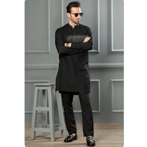Costumes de créateurs élégants Shalwar Kameez pour hommes Tissu respirant de haute qualité pour hommes Costumes de fête Meilleures ventes Salwar Kameez - Product Image 1