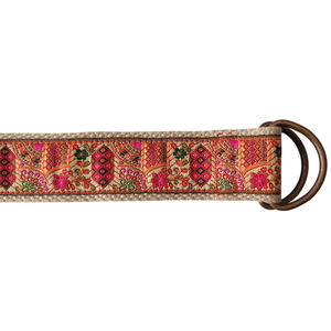 2025 KVR 2025 Usine En Gros Solide Couleur Double D-Ring Boucle Jacquard Nylon Sangle Ceinture Avec Pointe En Métal - Product Image 4