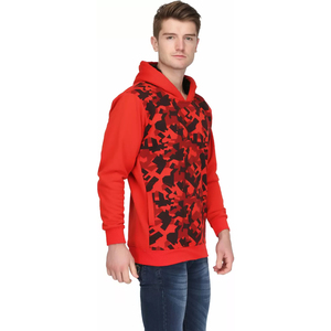 Sweat à capuche doublé polaire en coton mélangé 350 GSM personnalisé du fabricant, toutes couleurs, impression numérique, teint uni pour hommes pour l'hiver - Product Image 4