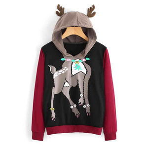 Oem Offre Spéciale 100% Coton Hiver Noël Sweat à capuche Personnalisé Vente en gros Street Wears Manches longues Décontracté - Product Image 6