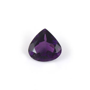 Piedra de corte de pera a cuadros de amatista Africana Natural de alta calidad, piedras preciosas sueltas semipreciosas para la fabricación de joyas - Product Image 1