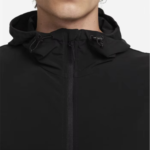 Logotipo personalizado al por mayor de cremallera completa para hombre de punto con capucha Regular Fit 100% algodón bordado impermeable chaqueta con capucha - Product Image 5