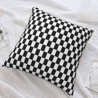 Housse de coussin carrée pour la maison décorer la housse de coussin en coton à la housse de coussin en coton respirant imprimé personnalisé élégant