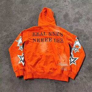 Ensemble pantalon de survêtement à capuche délavé à l'acide personnalisé unisexe Streetwear survêtement pour hommes grande taille avec service OEM - Product Image 5