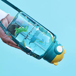 1 taza portátil para niños con pajita y asa para actividades al aire libre. - Product Image 3