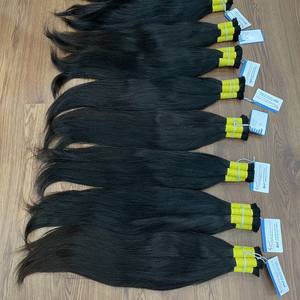 Cheveux humains bruts soyeux d'un seul donneur, extensions de cheveux en vrac d'un seul donneur - Product Image 2