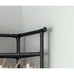Moderno durevole scarpiera angolare in plastica e acciaio scarpiera/Organizer per la casa soggiorno mobili - Product Image 3