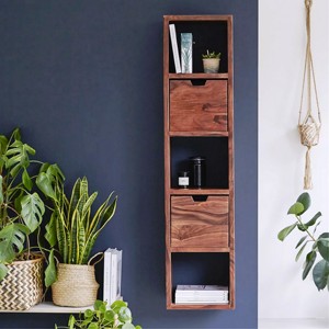 ชั้นวางของไม้แขวนผนังสำหรับเก็บกระถางดอกไม้ศิลปะผนังที่สวยงาม-ซื้อตอนนี้! - Product Image 2