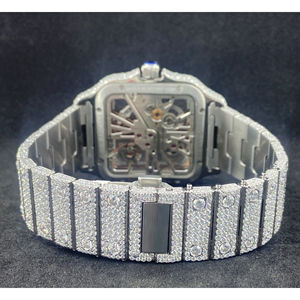 Reloj de diamantes Moissanite Iced Out totalmente personalizado de marca superior para hombres, reloj de joyería de diamantes de Hip Hop, regalo - Product Image 5