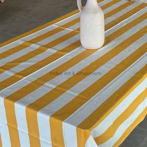 Indian Handmade Eco-friendly Cotton Floral <b>Table</b> <b>Cover</b> Beautiful Hand Block Printed for Wedding <b>Dining</b> <b>Table</b> Customizable Size - Product Image 6