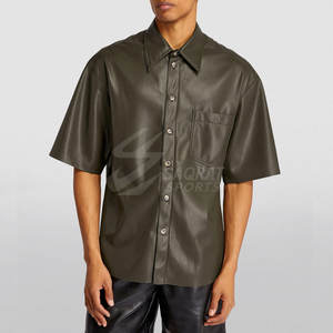 เสื้อหนังผู้ชายทรงโอเวอร์ไซส์ - Product Image 2