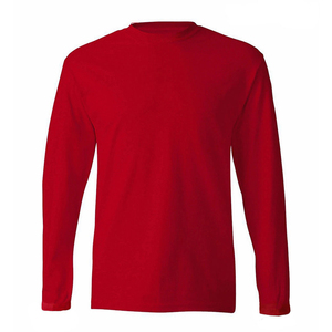 Men's Long Sleeve T-Shirt Cotton O-Neck Regular Fit <b>Tee</b> Solid <b>White</b> Casual Jersey Blank Design Men's T-Shirts - Product Image 3